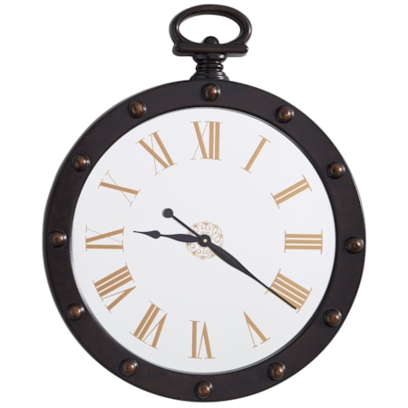 Juan Brown Wall Clock