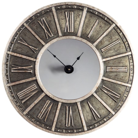 Peer Champagne/Black Wall Clock