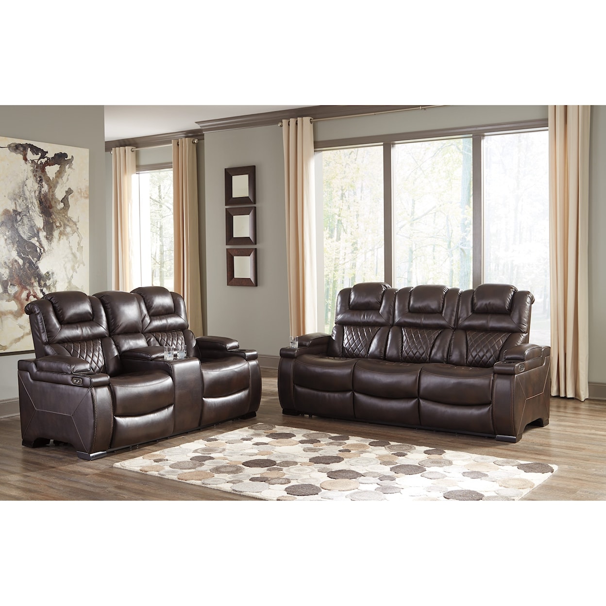 Signature Design by Ashley Furniture Warnerton Reclining Living Room Group