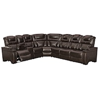 Power Reclining Sectional with Adjustable Headrests