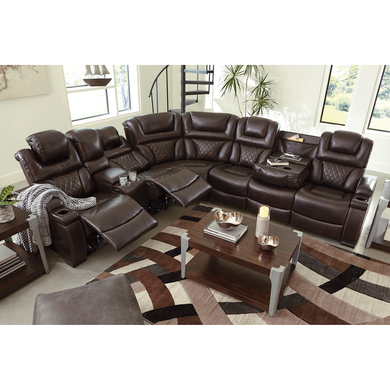 Signature Design Warnerton Power Reclining Sectional