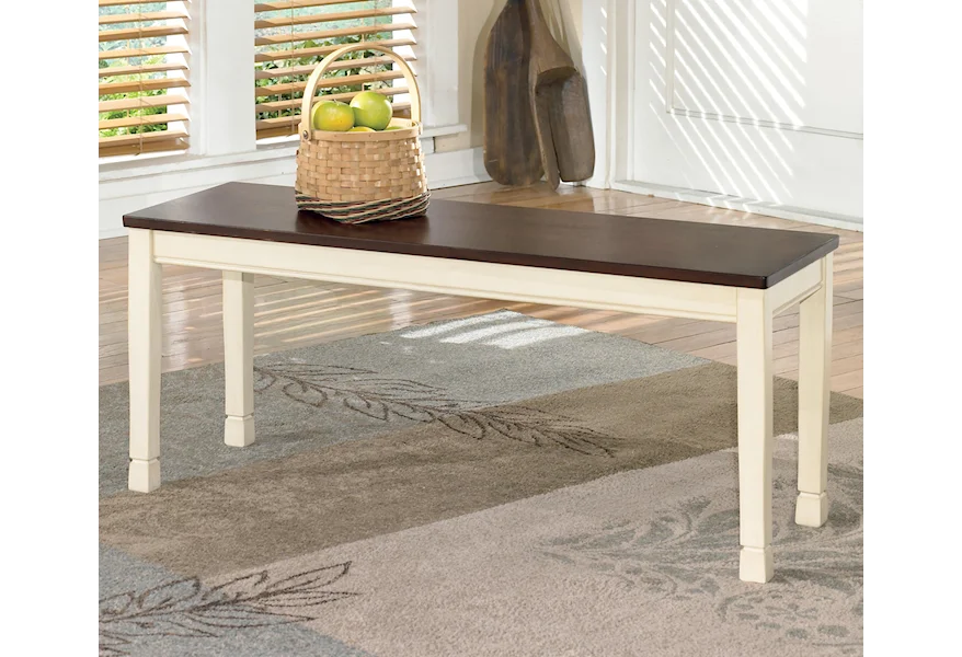 Whitesburg Large Dining Room Bench by Signature Design by Ashley at VanDrie Home Furnishings