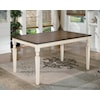 Signature Design by Ashley Whitesburg 6-Piece Rectangular Table Set with Bench