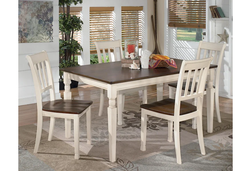 Whitesburg 5-Piece Rectangular Dining Table Set by Signature Design by Ashley at Furniture Fair - North Carolina