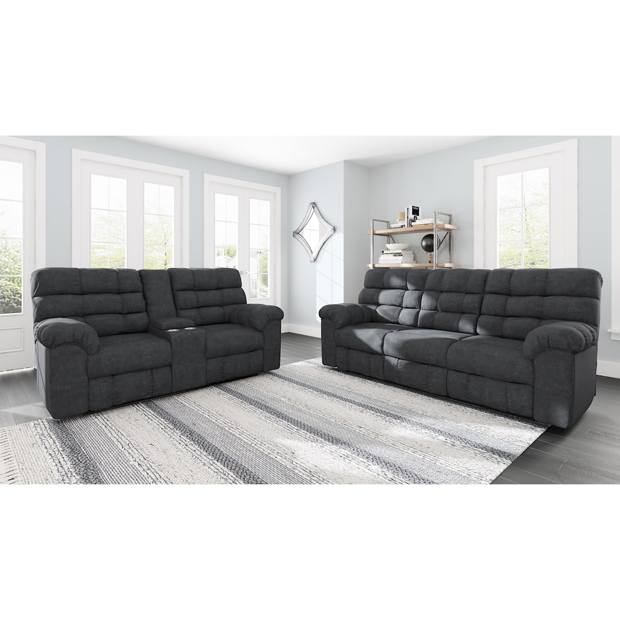 Signature Design by Ashley Furniture Wilhurst Reclining Living Room Group