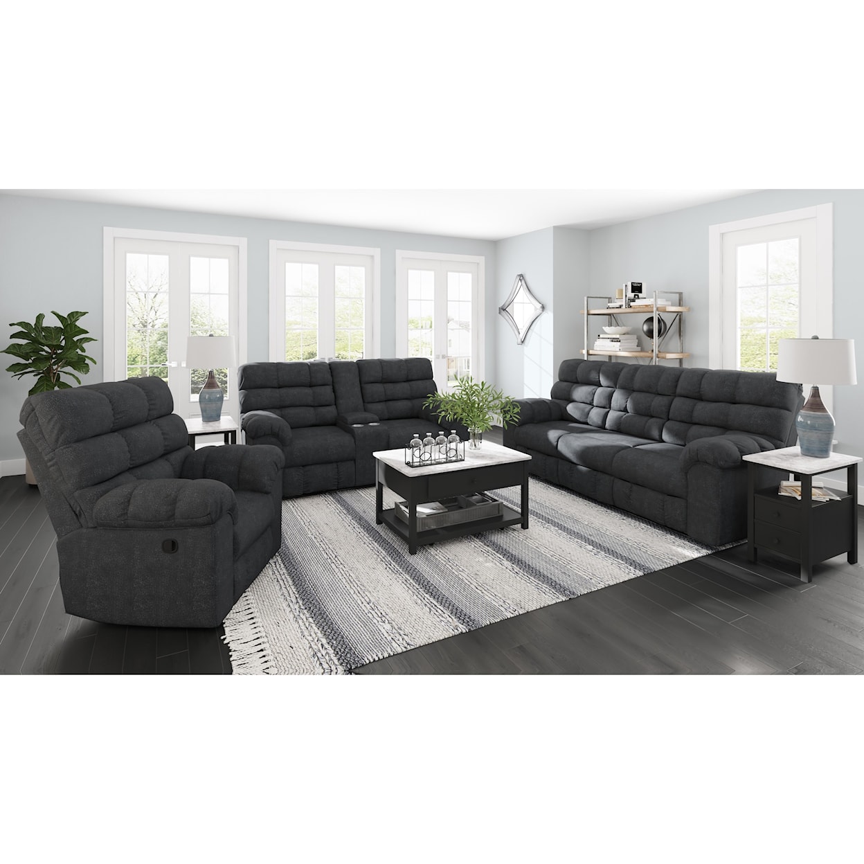 Signature Design by Ashley Furniture Wilhurst Reclining Living Room Group