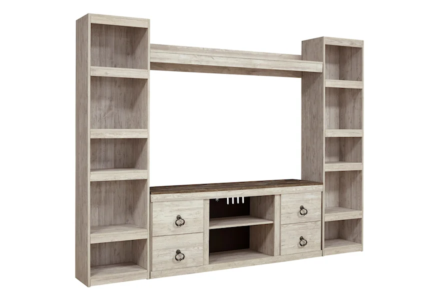Willowton Entertainment Wall Unit by Ashley (Signature Design) at Johnny Janosik