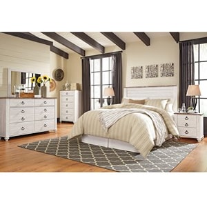 Signature Design by Ashley Willowton Queen/Full Bedroom Group