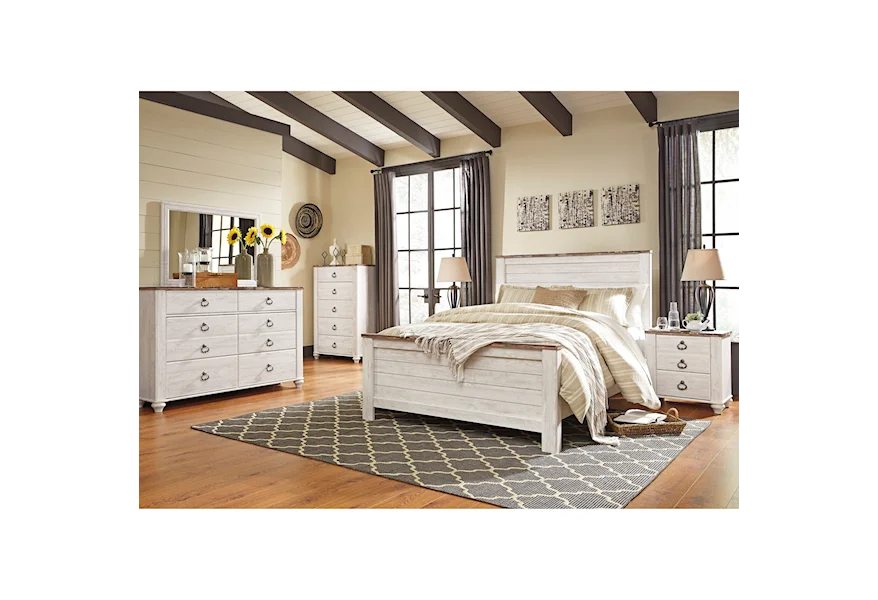 Willowton Queen Bedroom Group by Signature Design by Ashley at Beck's Furniture