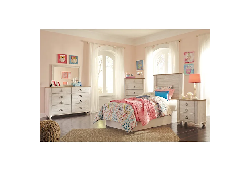 Willowton Twin Bedroom Group by Signature Design by Ashley at Furniture Fair - North Carolina