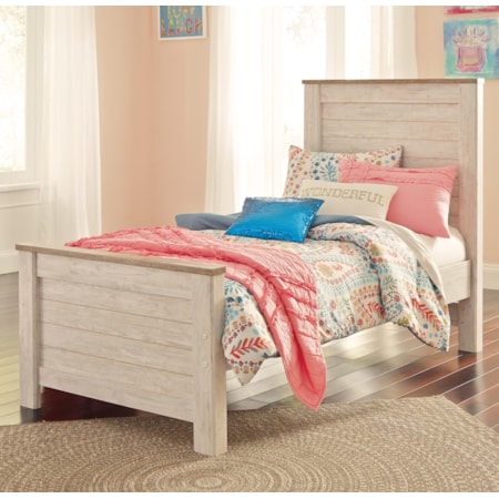 Willowton Twin Panel Bed
