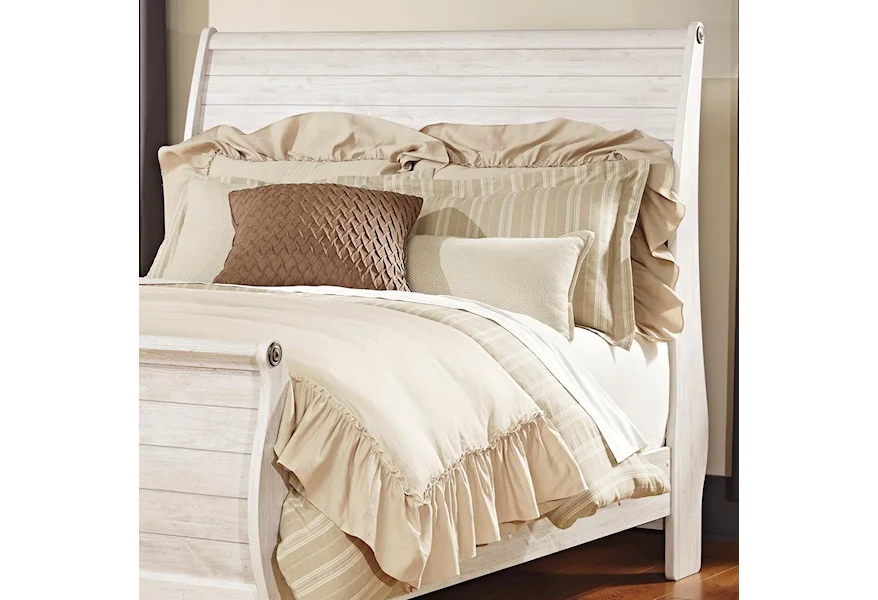 Willowton Queen Sleigh Headboard by Signature Design by Ashley at Sam Levitz Furniture