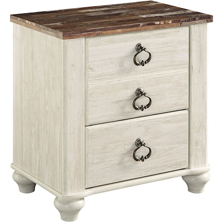 Two Drawer Night Stand