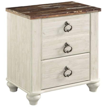 Two Drawer Night Stand