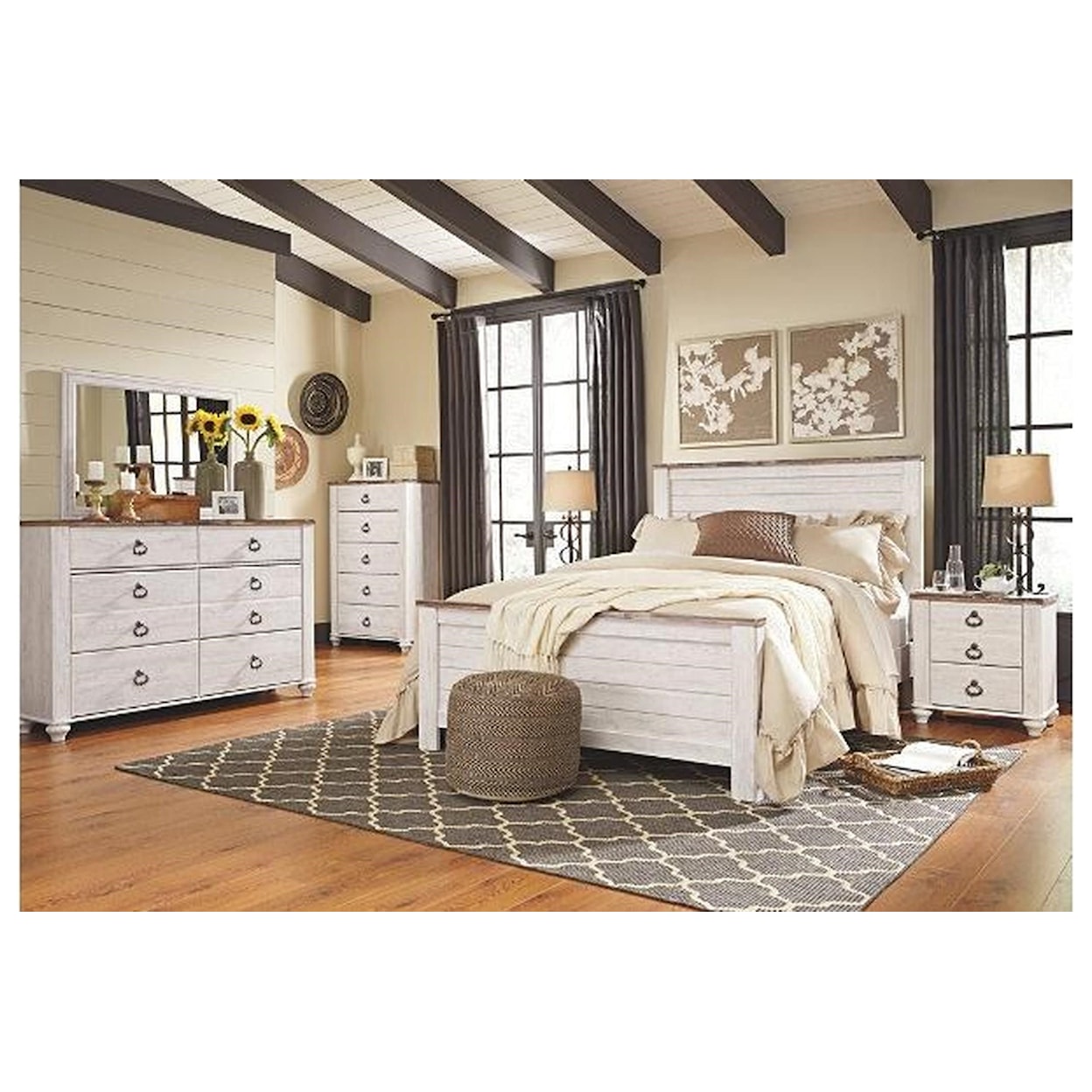 Signature Design by Ashley Willowton 8PC King bedroom group
