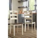 Signature Design by Ashley Woodanville 3-Piece Round Drop Leaf Table Set