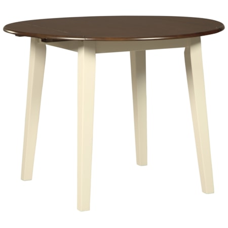 Round Dining Room Drop Leaf Table