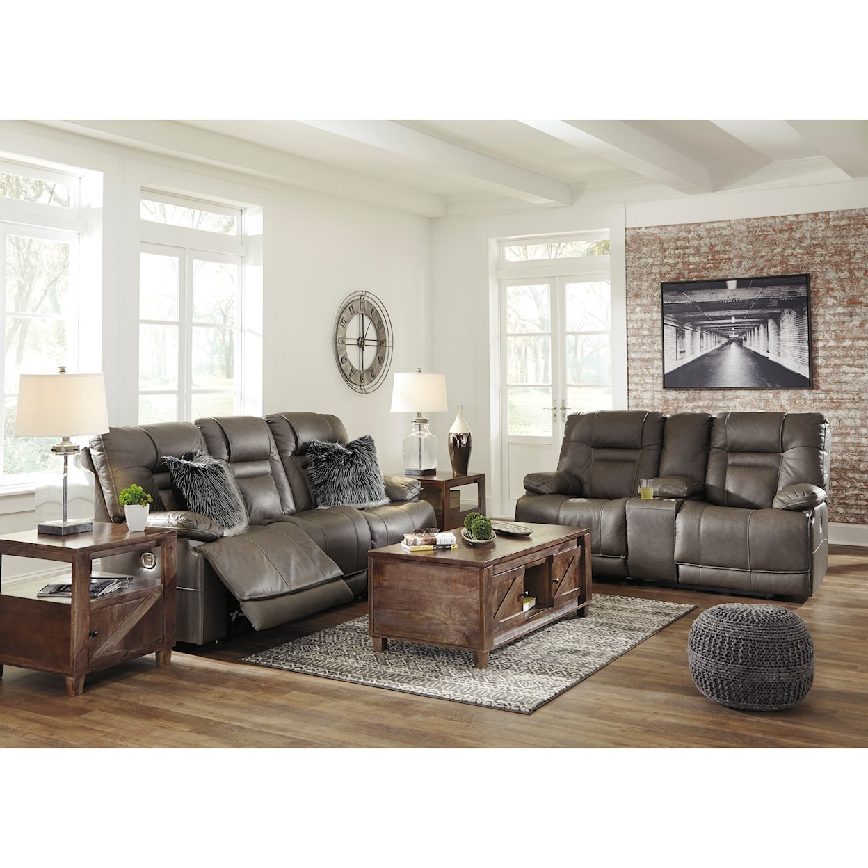 Ashley Furniture Signature Design Wurstrow Reclining Living Room Group