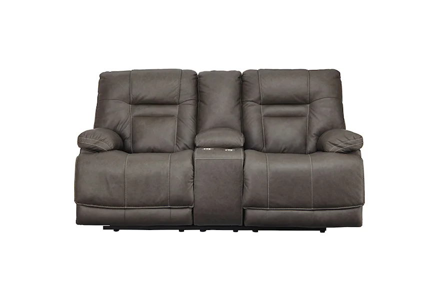 Wurstrow Power Reclining Loveseat by Signature Design by Ashley at Goods Furniture
