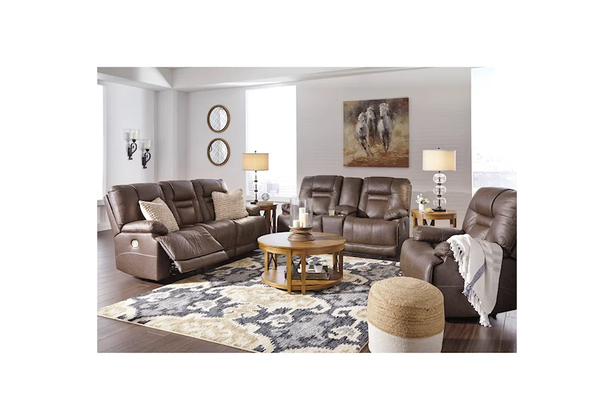 Wurstrow Reclining Living Room Group by Signature Design by Ashley at Sam Levitz Furniture