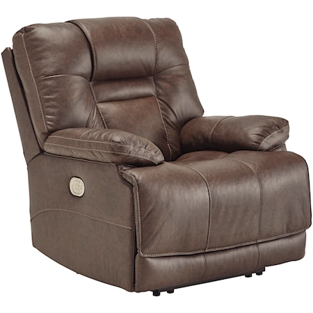 Power Recliner with Power Headrest and USB Port