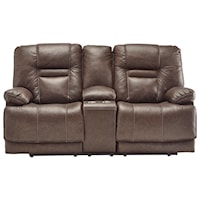 Power Reclining Loveseat with Storage Console and USB Ports