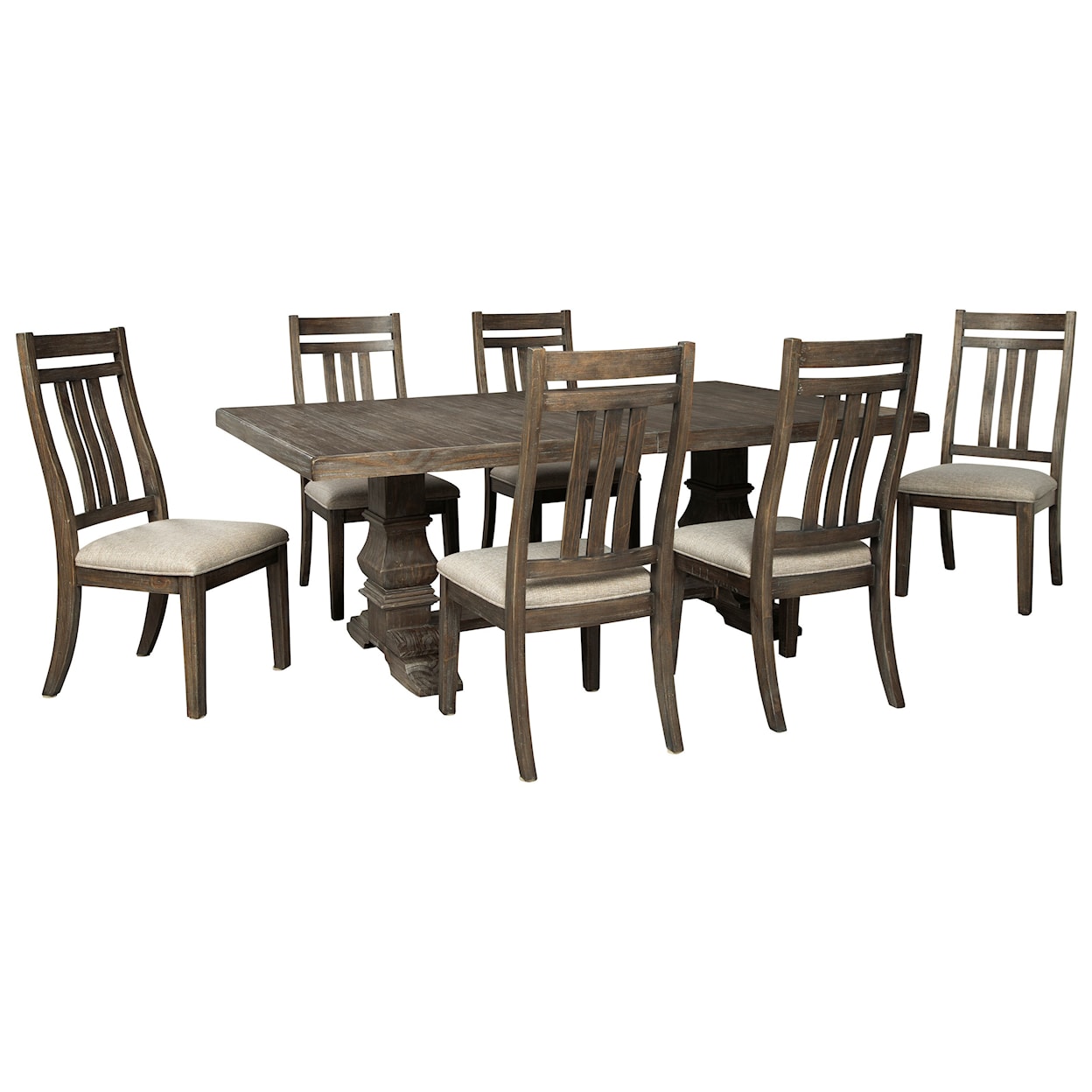 Ashley Furniture Signature Design Wyndahl 7-Piece Dining Table Set