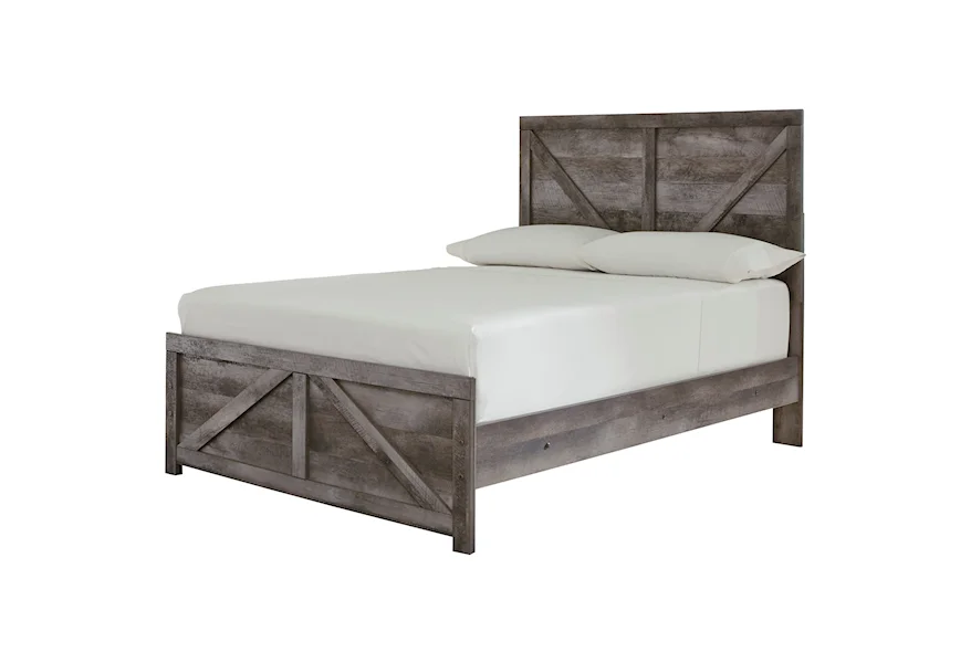 Wynnlow Full Crossbuck Panel Bed by Signature Design by Ashley at Sam Levitz Furniture