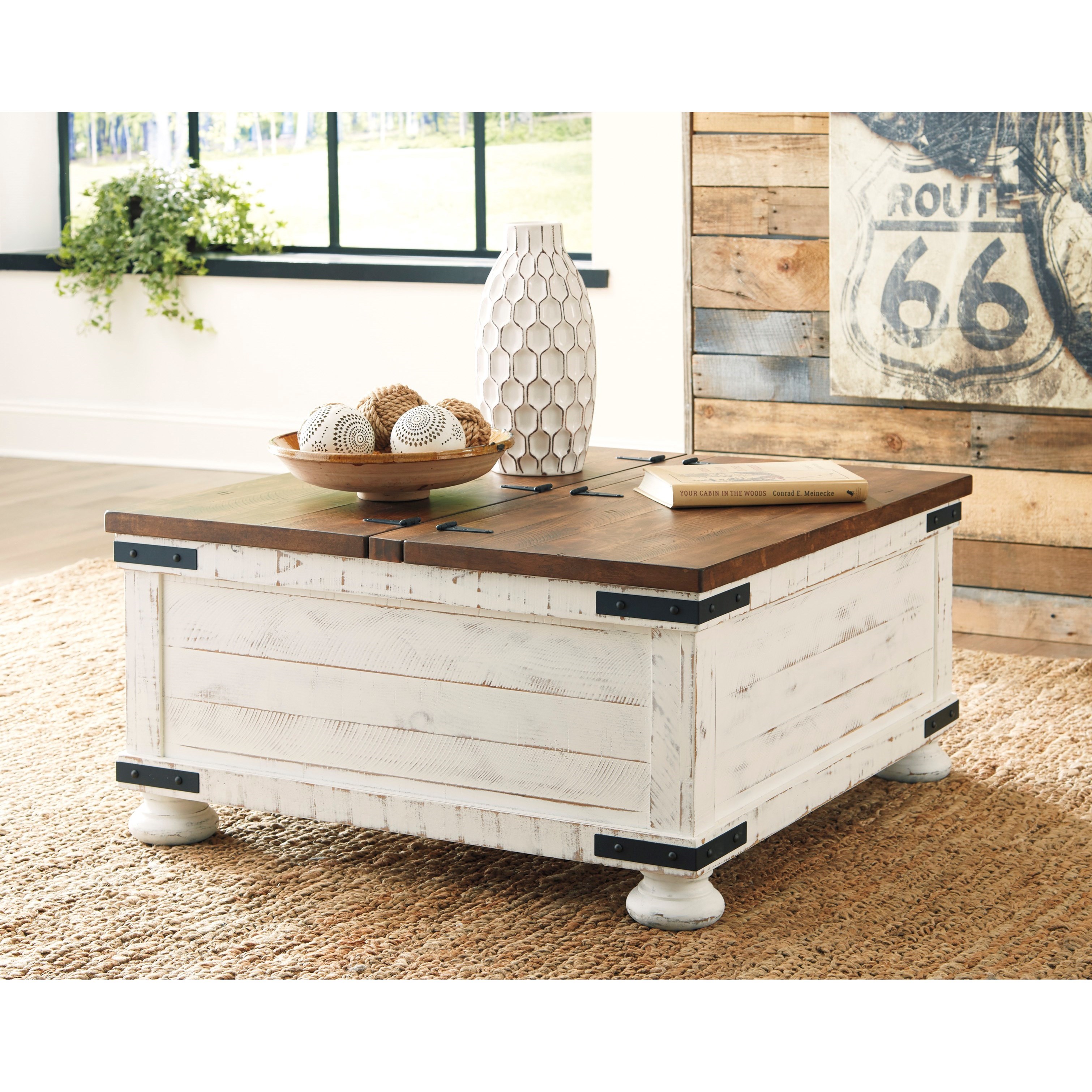 Signature Design by Ashley Wystfield T45920 Farmhouse Cocktail Table