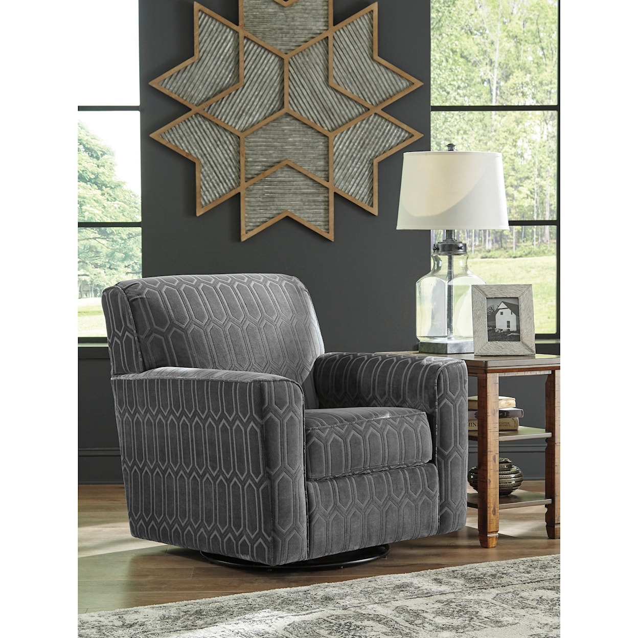 Michael Alan Select Zarina Swivel Accent Chair