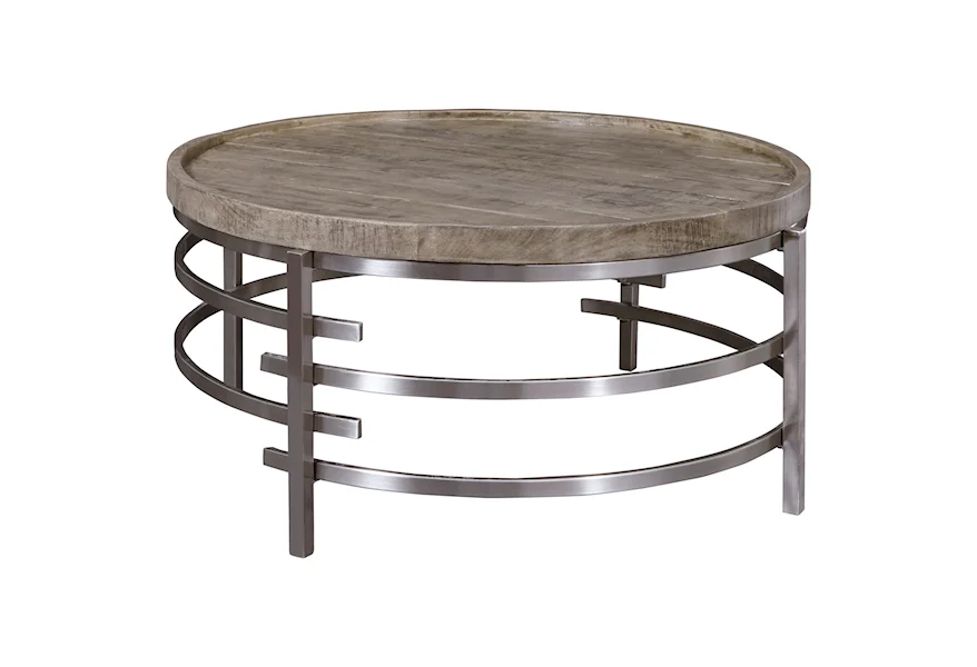 Zinelli Round Cocktail Table by Signature Design by Ashley at Beck's Furniture