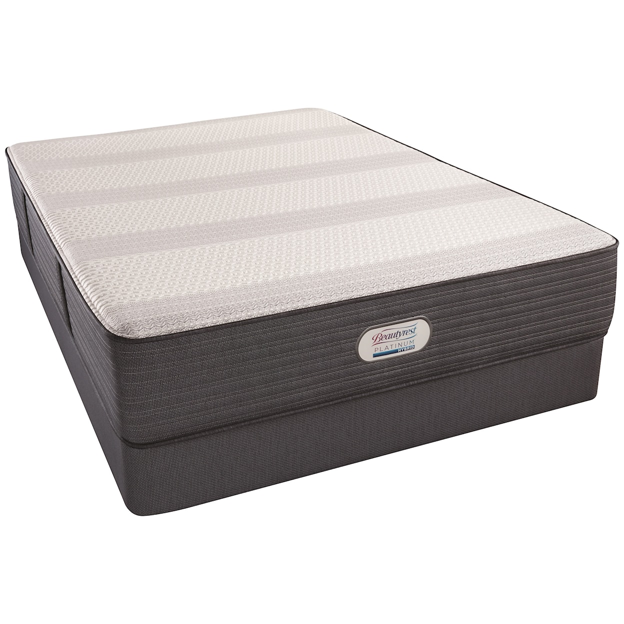 Beautyrest Beautyrest Platinum Hybrid Atlas Cove Firm Cal King 13" Firm Hybrid Mattress Set