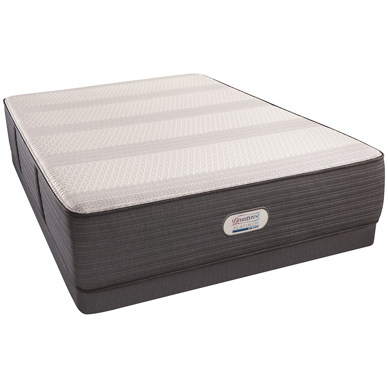 Beautyrest Beautyrest Platinum Hybrid Crescent Valley Lux Fir Cal King 14 1/2" Luxury Firm Hybrid LP Set