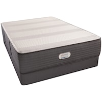 Cal King 14 1/2" Luxury Firm Hybrid Mattress and Triton Foundation