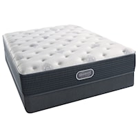 Full 12" Luxury Firm Pocketed Coil Mattress and Triton Foundation