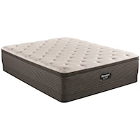 Twin Extra Long 14 3/4" Medium Pillow Top Pocketed Coil Mattress and 5" Low Profile Foundation