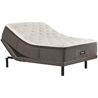 Cal King 16" Medium Pillow Top Pocketed Coil Mattress and Advanced Motion Adjustable Base
