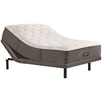 King 14 1/2" Medium Pocketed Coil Mattress and Simple Motion Adjustable Base
