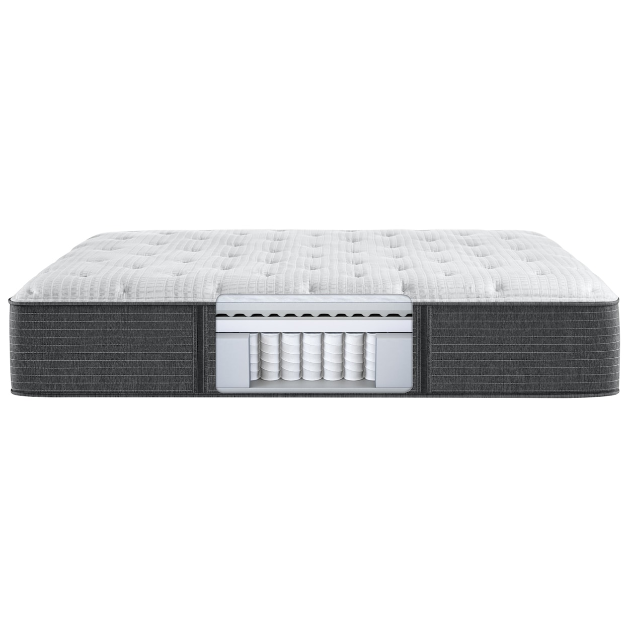 Beautyrest BRS900-C Medium King 14 1/2" Pocketed Coil Mattress Set