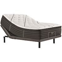 King 15 3/4" Medium Pillow Top Premium Mattress and Simple Motion Adjustable Base