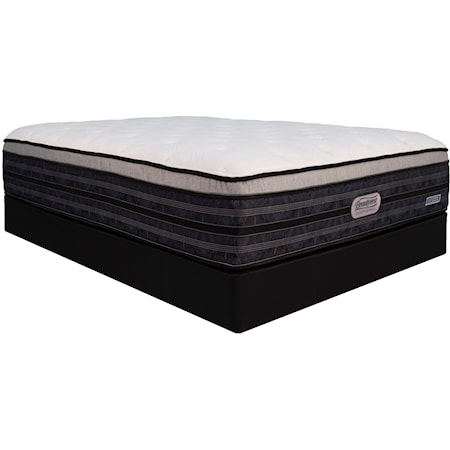 King Comfort Top Plush Coil on Coil Mattress and Heavy Trition Foundation