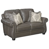 Traditional Love Seat with Nailhead Trim