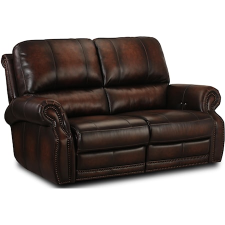 Leather Reclining Loveseat