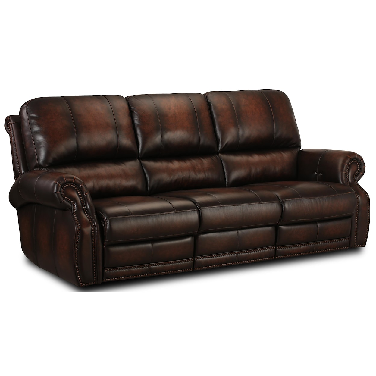 Simon Li Hillsboro Leather Reclining Sofa