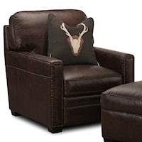 Leather Chair with Nailheads
