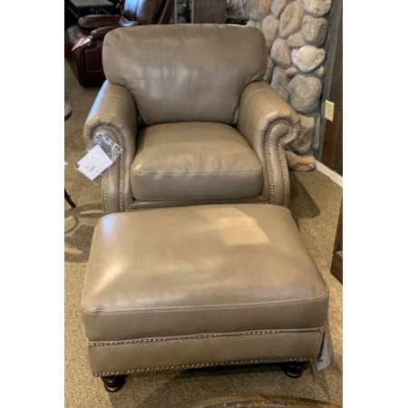 Longhorn Dove Ottoman