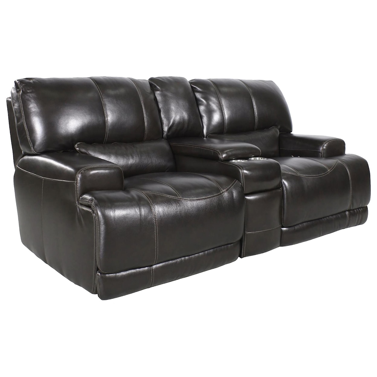 Simon Li Placier Power Reclining Loveseat with Console