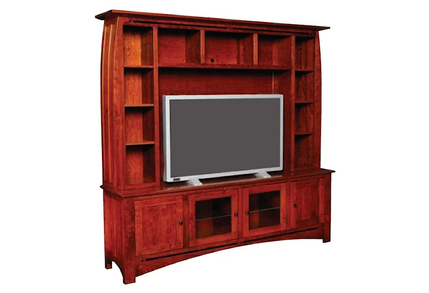 Aspen Deluxe Entertainment Center by Simply Amish at Mueller Furniture
