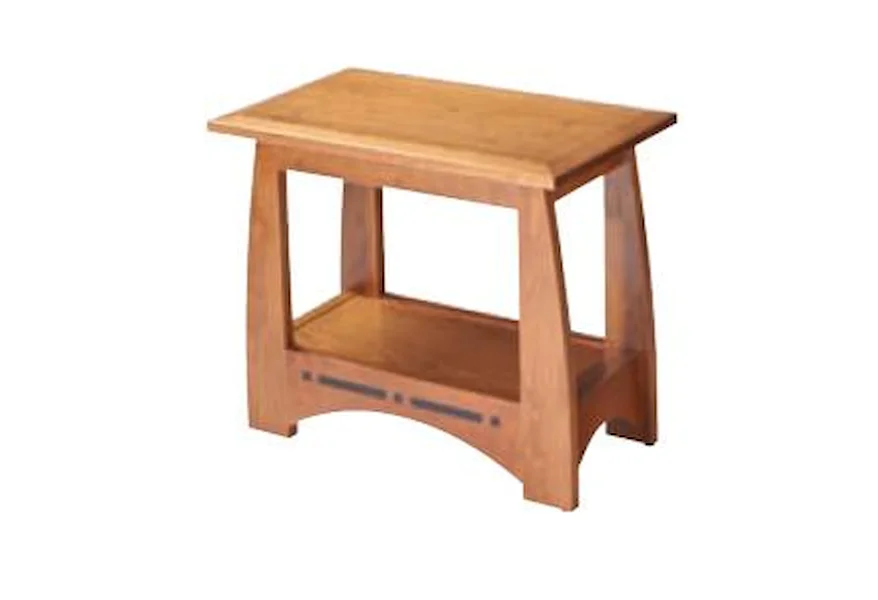 Aspen Chair Side Table by Simply Amish at Mueller Furniture