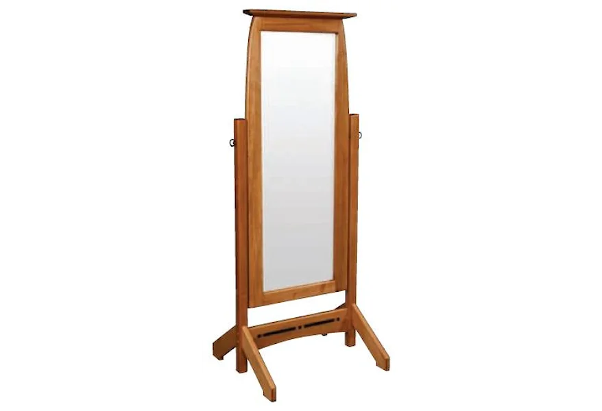 Aspen Cheval Mirror, Beveled by Simply Amish at Mueller Furniture